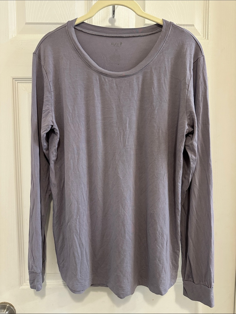 Kyte BABY Long Sleeve Tee in Haze Light Purple Print
